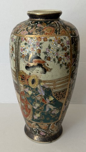 Vaso giapponese satsuma - vaso,