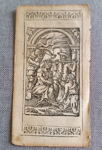 Foglio antico incisione