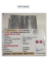 Coppia diamanti rosa CVD