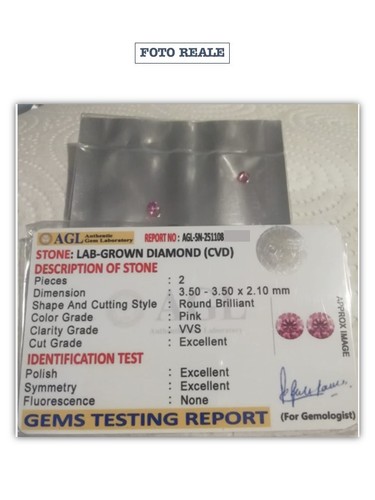 Coppia diamanti rosa - , cvd