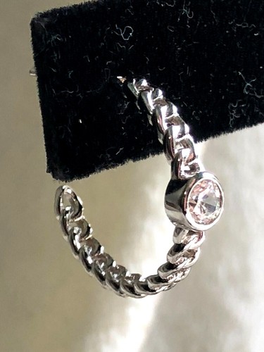 Diamonique curb link - cz,