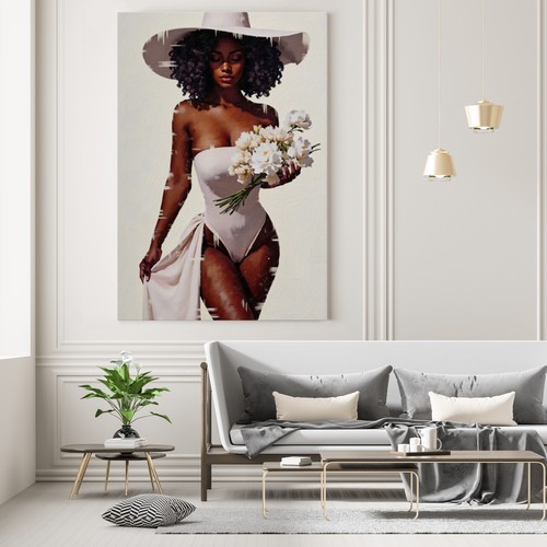 Elegante arte donna nera - ,, moda