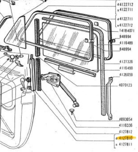 Fiat 500 guida vetro - fiat, f/l/r