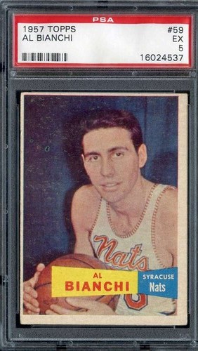 1957 topps bianchi psa - bianchi,