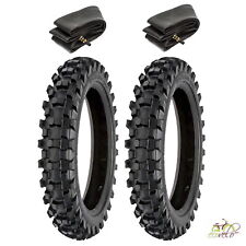 2 PNEUMATICI + 2 CAMERE MOTO MINI CROSS 3.00 - 12  TASSELLATI MINIMOTO MINICROSS
