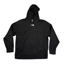 felpa in pile The North Face uomo man nero black vintage streetwear TG. M
