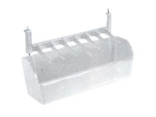 MANGIATOIA ANTISPRECO CON FERRI CM.20X6X4 PER GABBIA UCCELLI- - cm.20x6X4h. -...