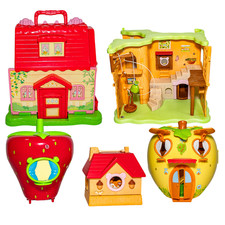 Lotto 5 Playset Casa Hamtaro vintage con accessori e personaggi criceti