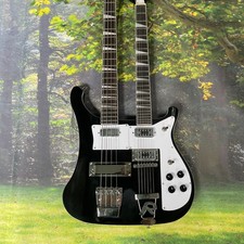 Basso elettrico nero doppio - basso,