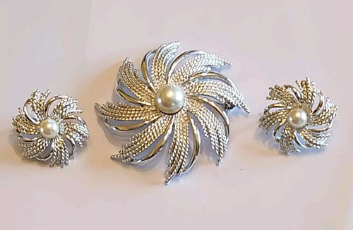 Set demi parure spilla - set,