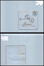Storia postale Regno VEII da Torino a Portula sassone 12