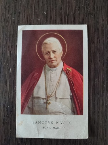 Papa pio holy card - x,,