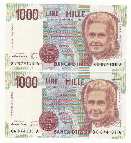 1000 lire montessori serie - 1000,
