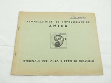 VECCHIO MANUALE ATOMIZZATORE