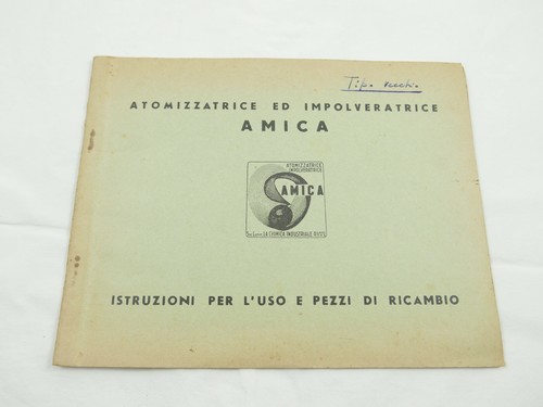 Vecchio manuale atomizzatore - manuale,
