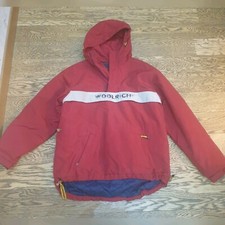 Giubbotto a sacco Woolrich Skidoo modello Peak Anorak taglia XL rosso men jacket