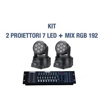 KIT 2 PROIETTORE LED RGB TESTA