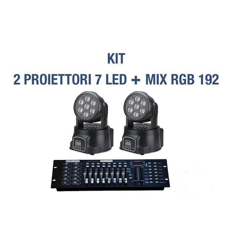 Kit proiettore led rgb testa - led,