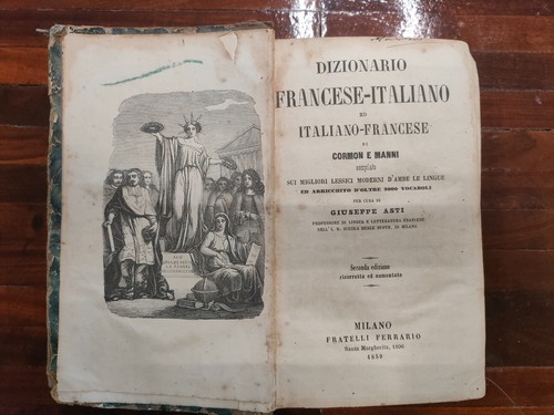 Antico dizionario francese - dizionario,