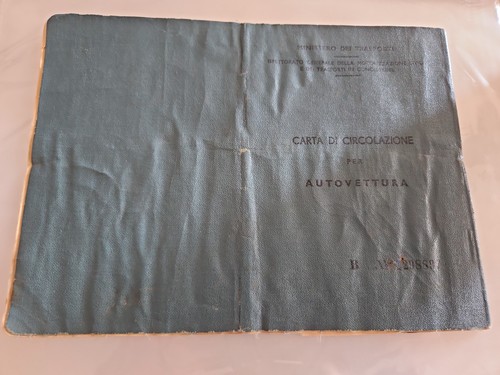 Carta circolazione epoca - carta,