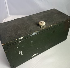 Vintage Green Wooden Storage