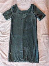 Tubino Verde con paillette verde lucido