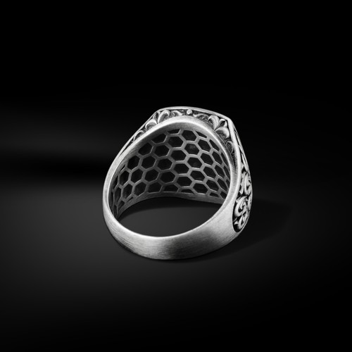Anello uomo con - con, sigillo