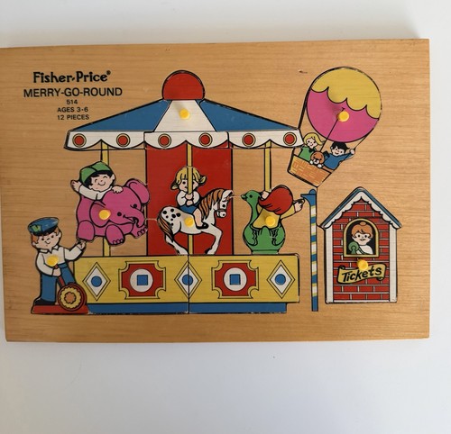 Puzzle vintage fisher - puzzle, fisher-price