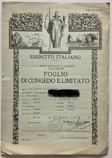 Foglio congedo illimitato i - foglio, e.i