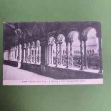 ROMA BASILICA DI SAN PAOLO IL CHIOSTRO DI STILE BIZANTINO XIII SECOLO VECCHIA CA