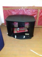 MOBILE TV DIMENS.120x80x55.PIATTAFORMA GIREVOLE.ANTE IN CRISTALLO.PORTA CD LAT. 