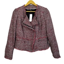 Giacca blazer moto whbm tweed - blazer,