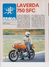advertising TEST MOTO LAVERDA 750 SFC 1975 MAXIMOTO MOTOITALIANE MOTOSPORT EPOCA