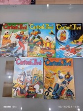 Lotto 5 CARTONI IN TIVU' Anno 1981-1982 Jeeg Robot Trider G7 Re Artu Polymar