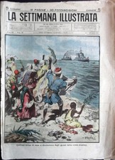 SETTIMANA ILLUSTRATA 1912#34-Como invasa acqua-Argegno-Cernobbio crollo ponte-CR