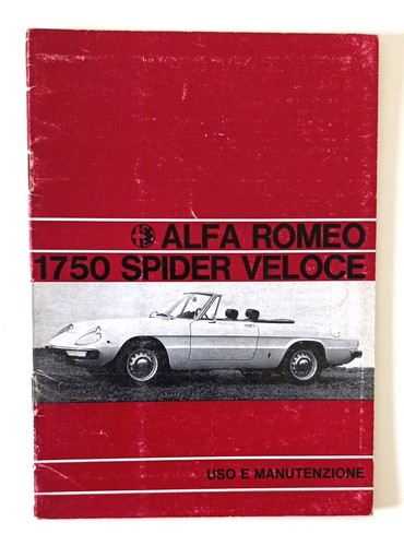Alfa romeo 1750 spider - spider, veloce