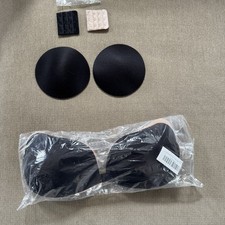 Lotto 2 reggiseni adesivi neri