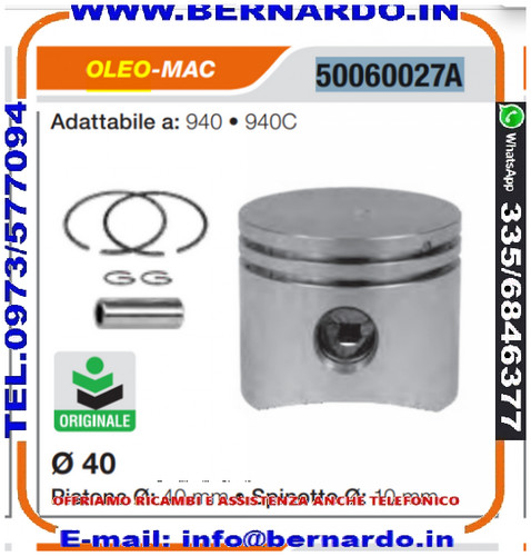 Pistone completo orig - d.40,