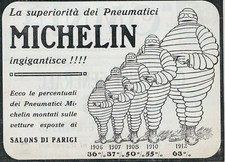 PUBBLICITA' 1913 MICHELIN