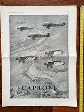 Caproni Bombardieri Aerei Fascismo Aeronautica Pubblicità 1936 Aviazione 38x28