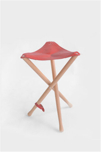 Seggiolino pieghevole rosso - pieghevole,