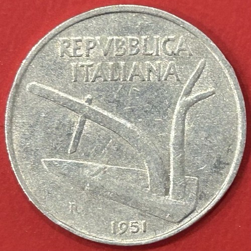 Moneta lire 1951 spighe - 10,