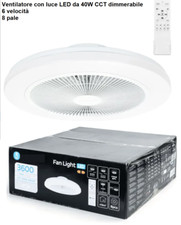 VENTILATORE SOFFITTO LUCE LED