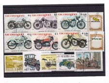 Lotto 11 Francobolli Tematica Mezzi di Trasporto Auto e Moto Q1562