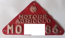 MODENA VECCHIA TARGA MACCHINA AGRICOLA AUTENTICA EPOCA NON VALIDA ! VINTAGE