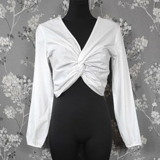 TOP IN COTONE BIANCO CON