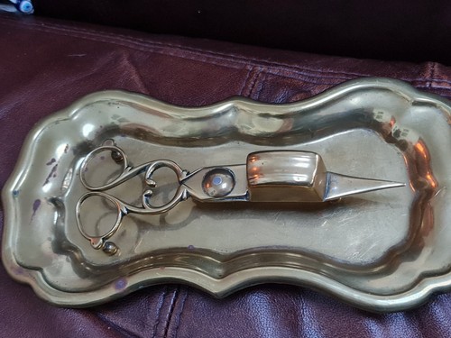 Antique brass scissor - antique,