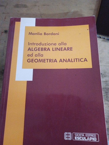 Algebra lineare geometria - lineare, e