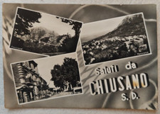 CARTOLINA CHIUSANO DI SAN DOMENICO AVELLINO SALUTI VEDUTE VIAGGIATA 1961 FG