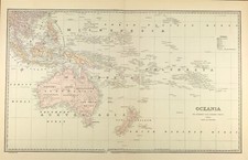 mappa Oceania Australia da